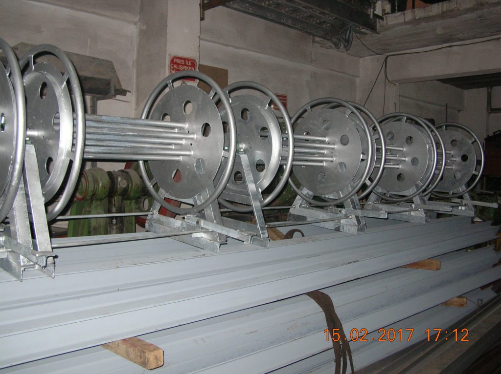 Galvanizli halat tamburu