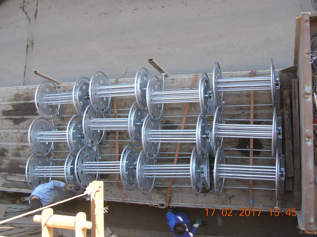 Galvanizli halat tamburu sevkiyat