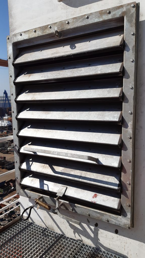 Galvanizli havalandırma panjuru